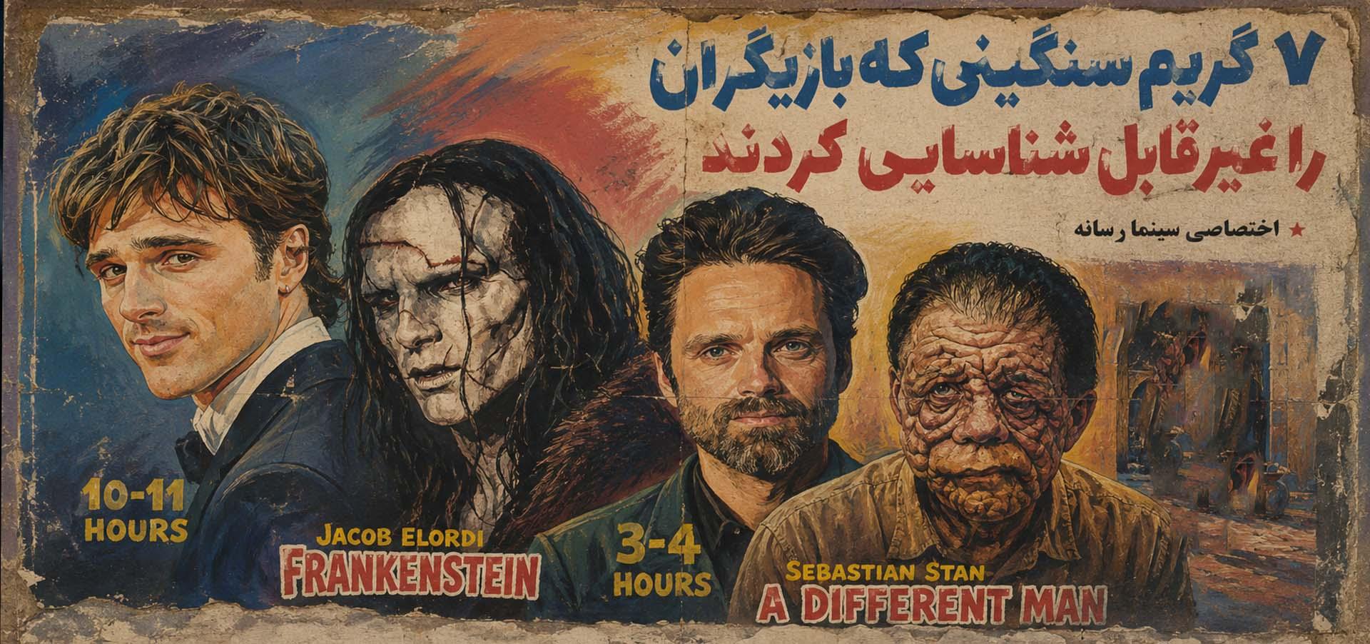 7 گریم سنگینی که بازیگران را غیرقابل‌شناسایی کردند