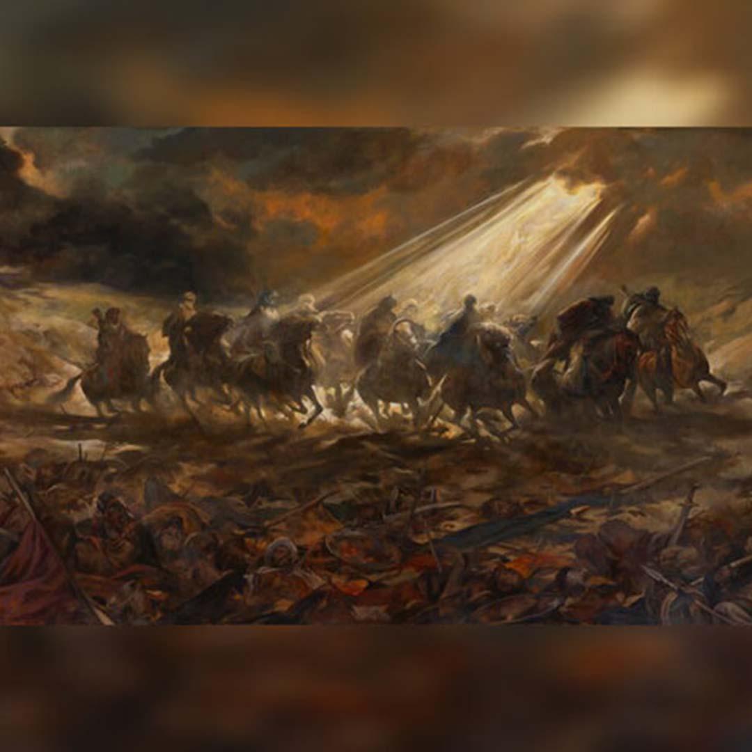 «نعل و عرش» حسن روح‌الامین منتشر شد؛ نقشی از صحنه پایانی عاشورا